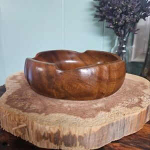 Vintage Wooden Decorative Bowl